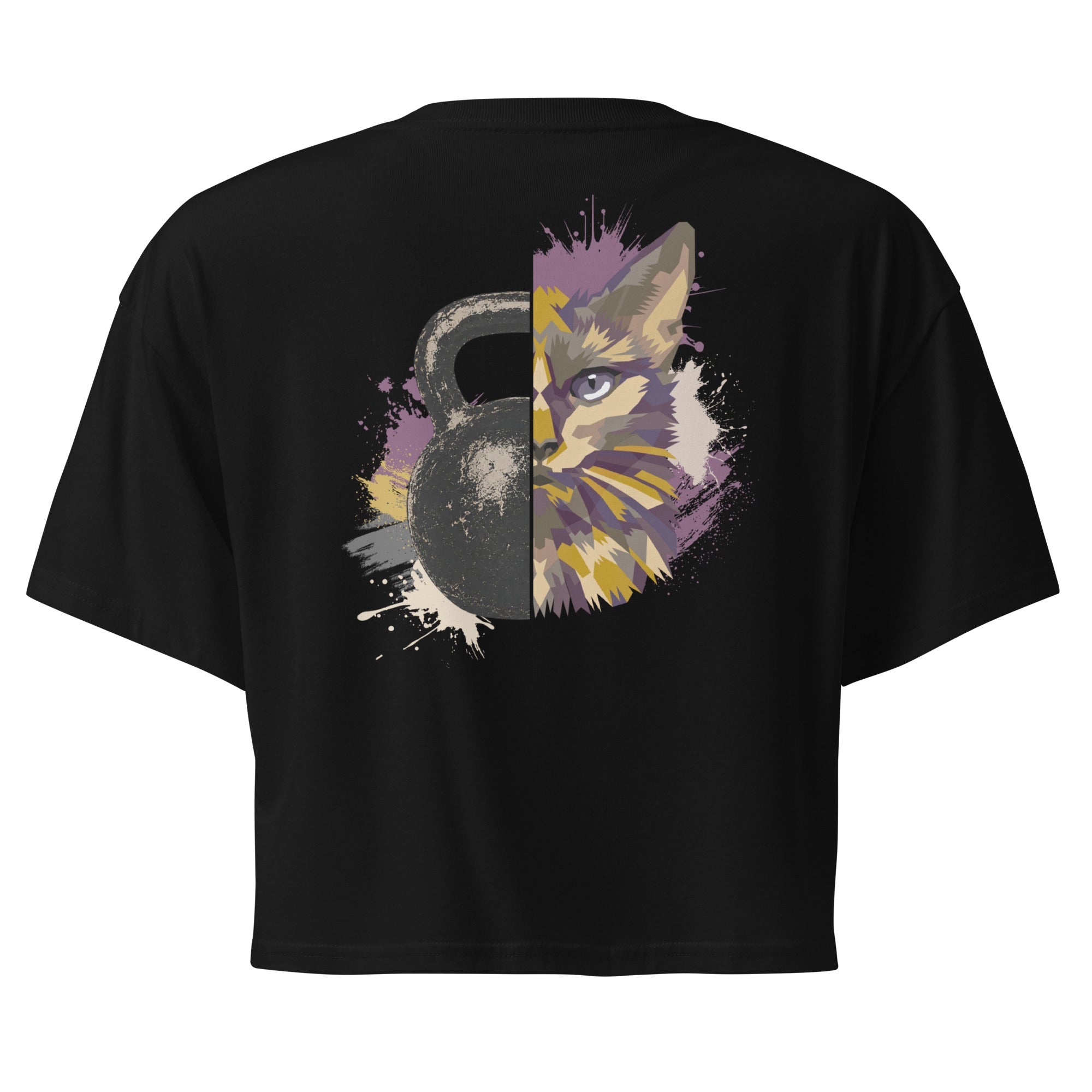 Crop Top Kettle Cat Rebel noir