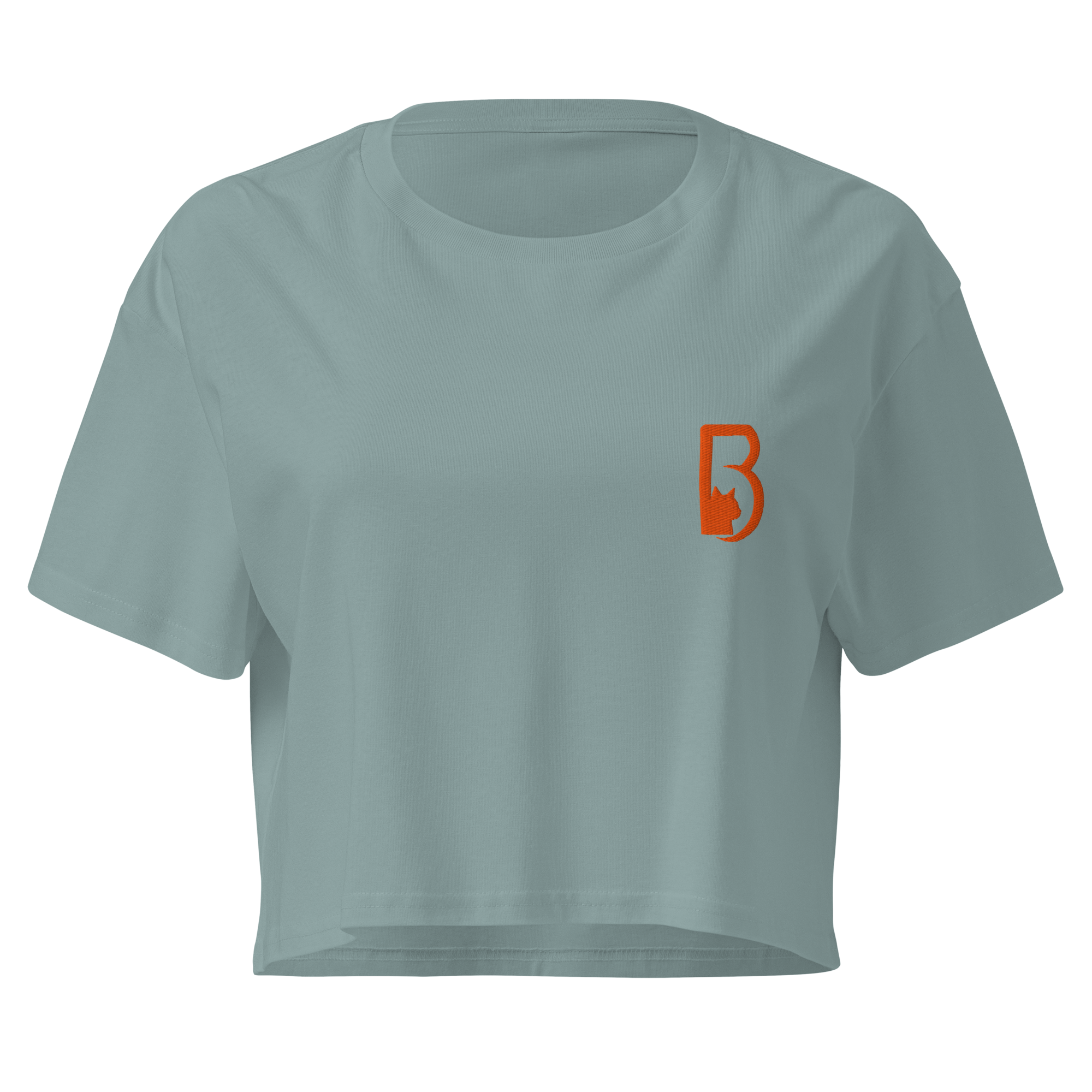 crop top bleu pour femme