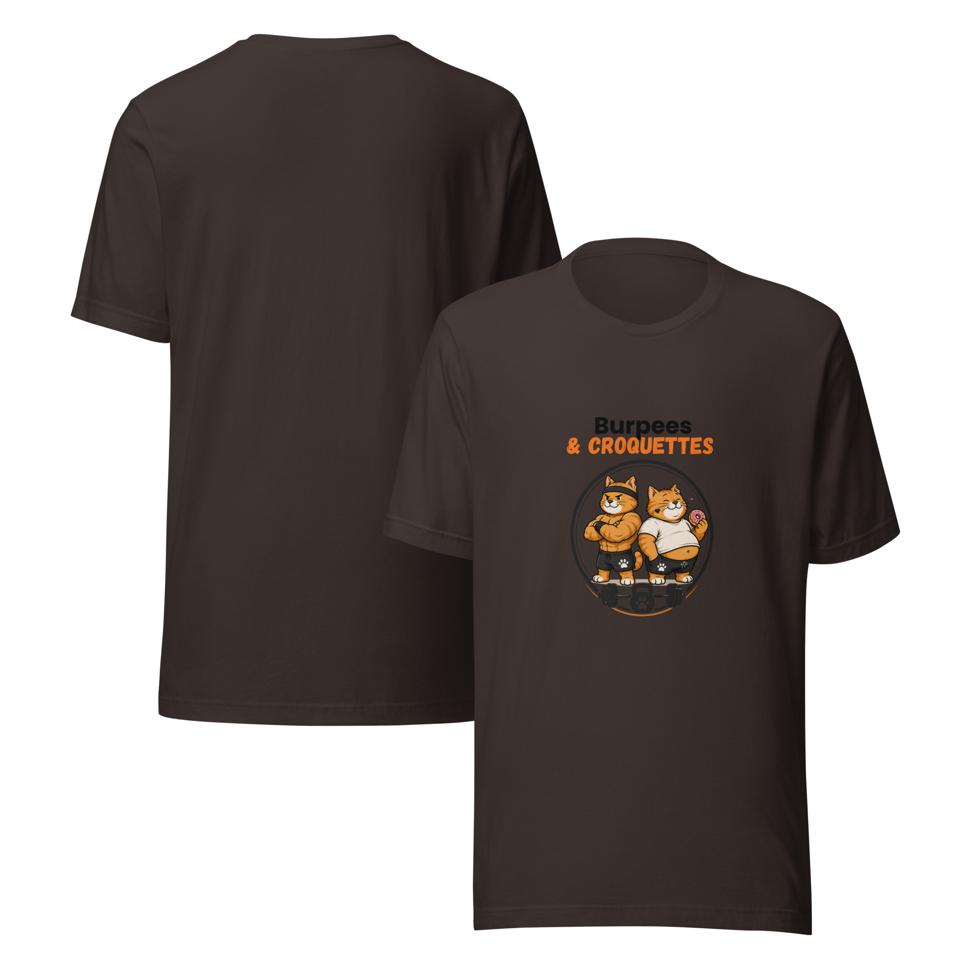 T-shirt mixte burpees et croquettes