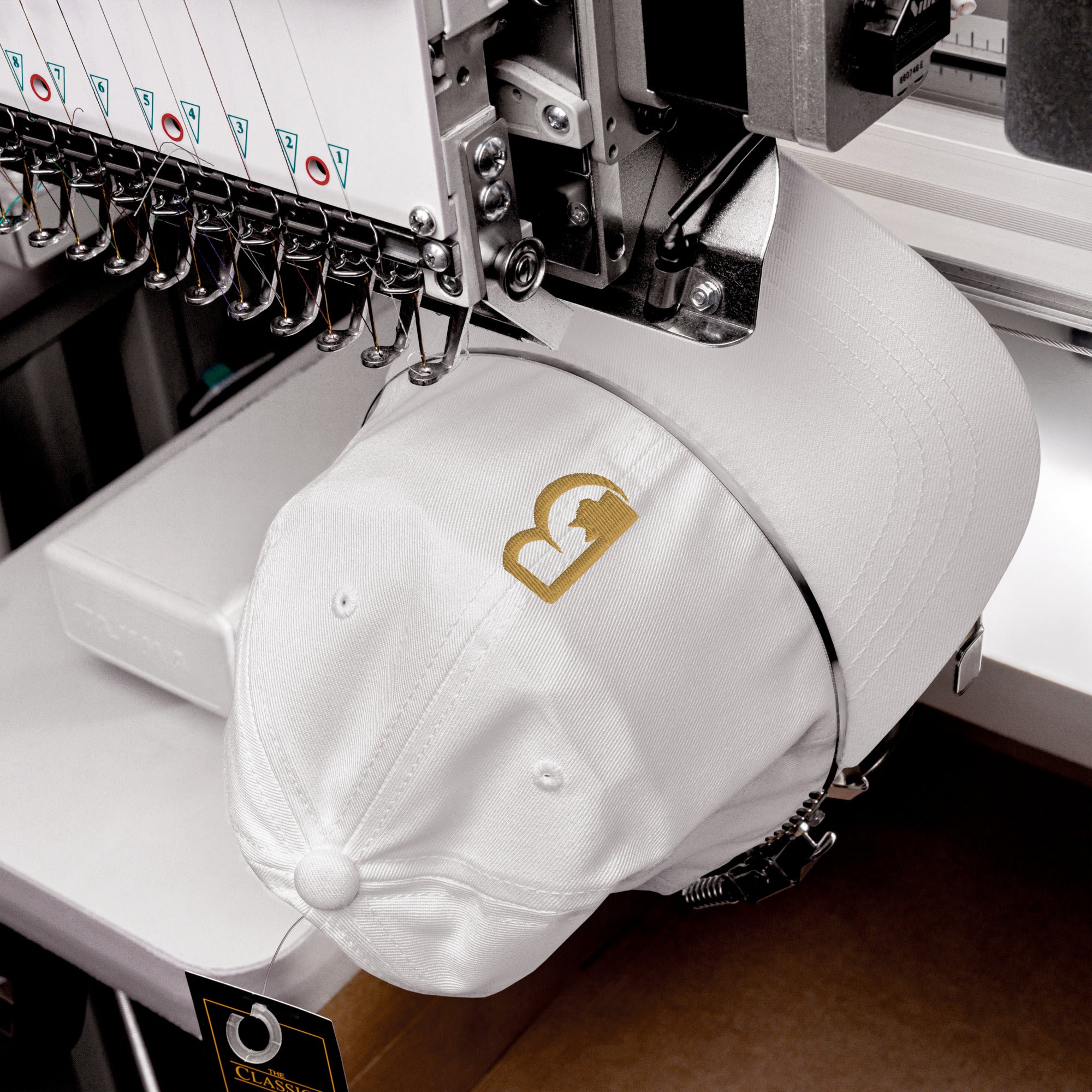 casquette blanche logo brodé