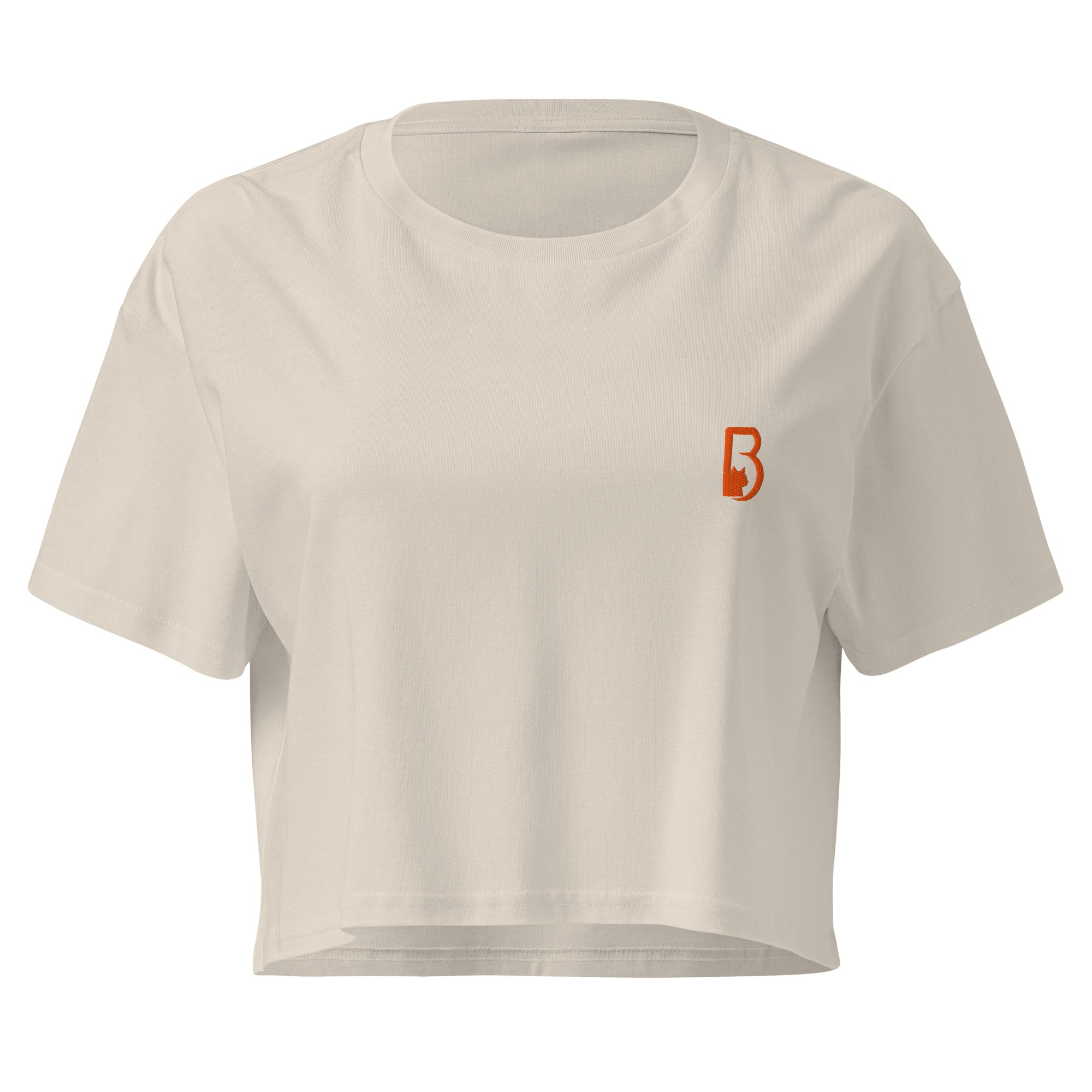 crop-top beige femme