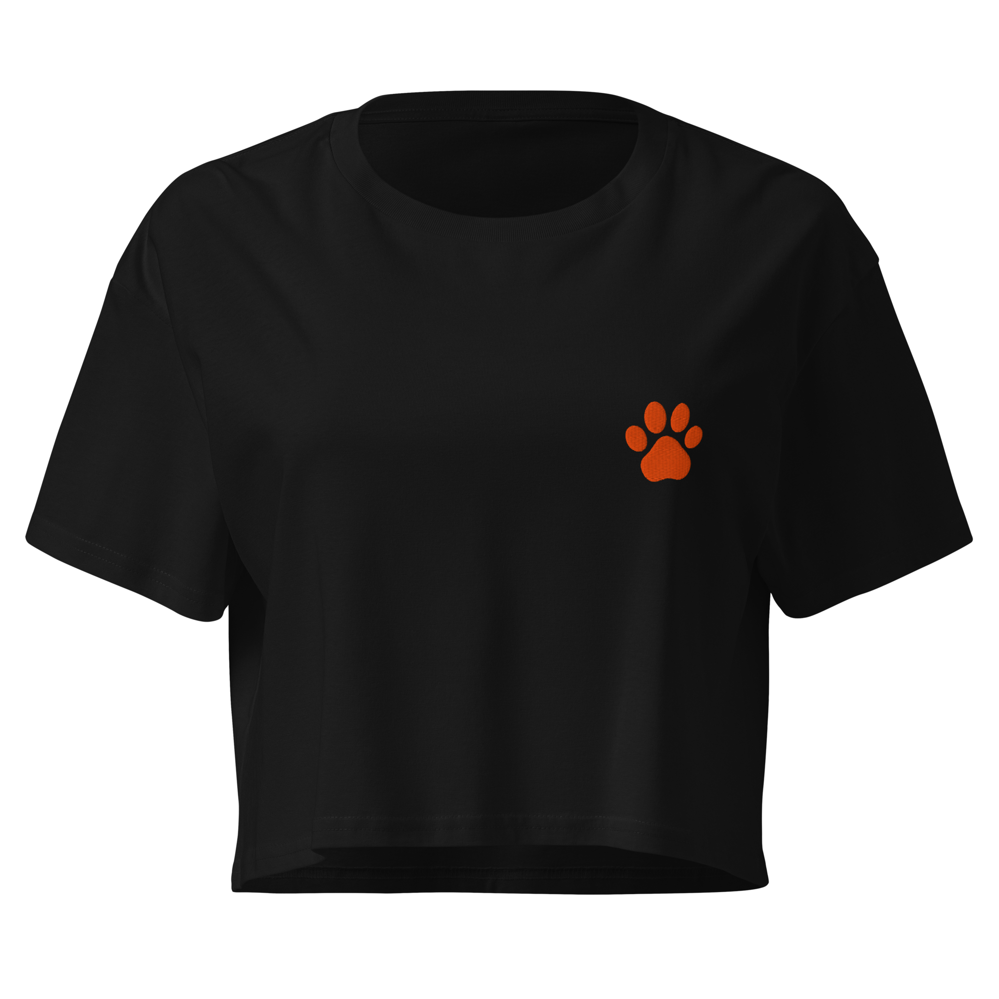 crop-top femme avec logo brodé