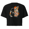crop top noir femme Kettle cat