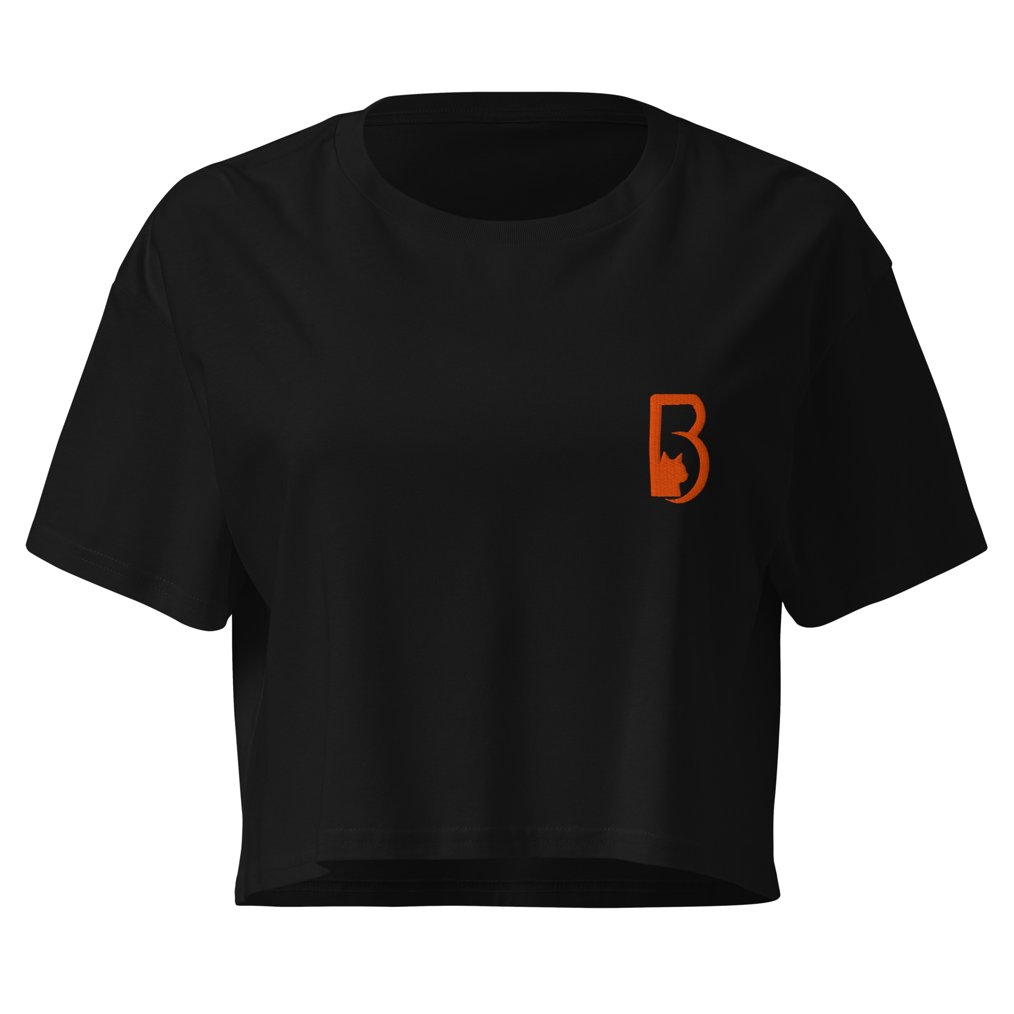 crop top noir pour femme