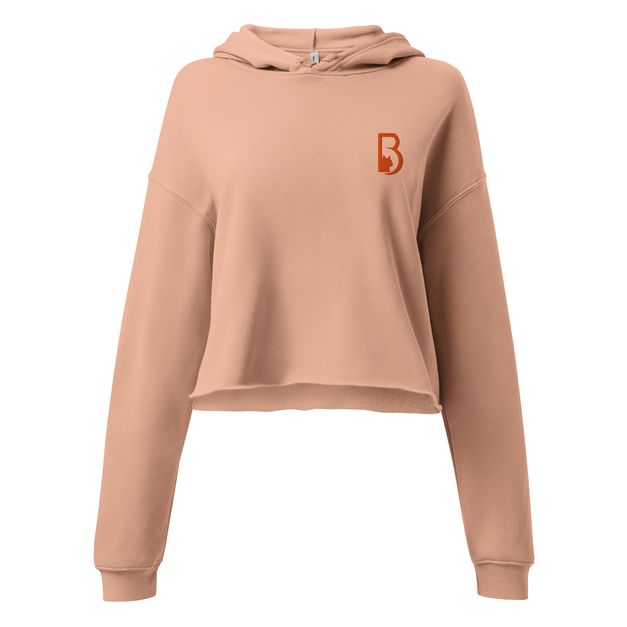 pull crop top peche femme 