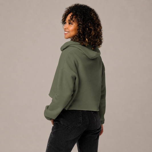 sweat crop top vert burpees et croquettes