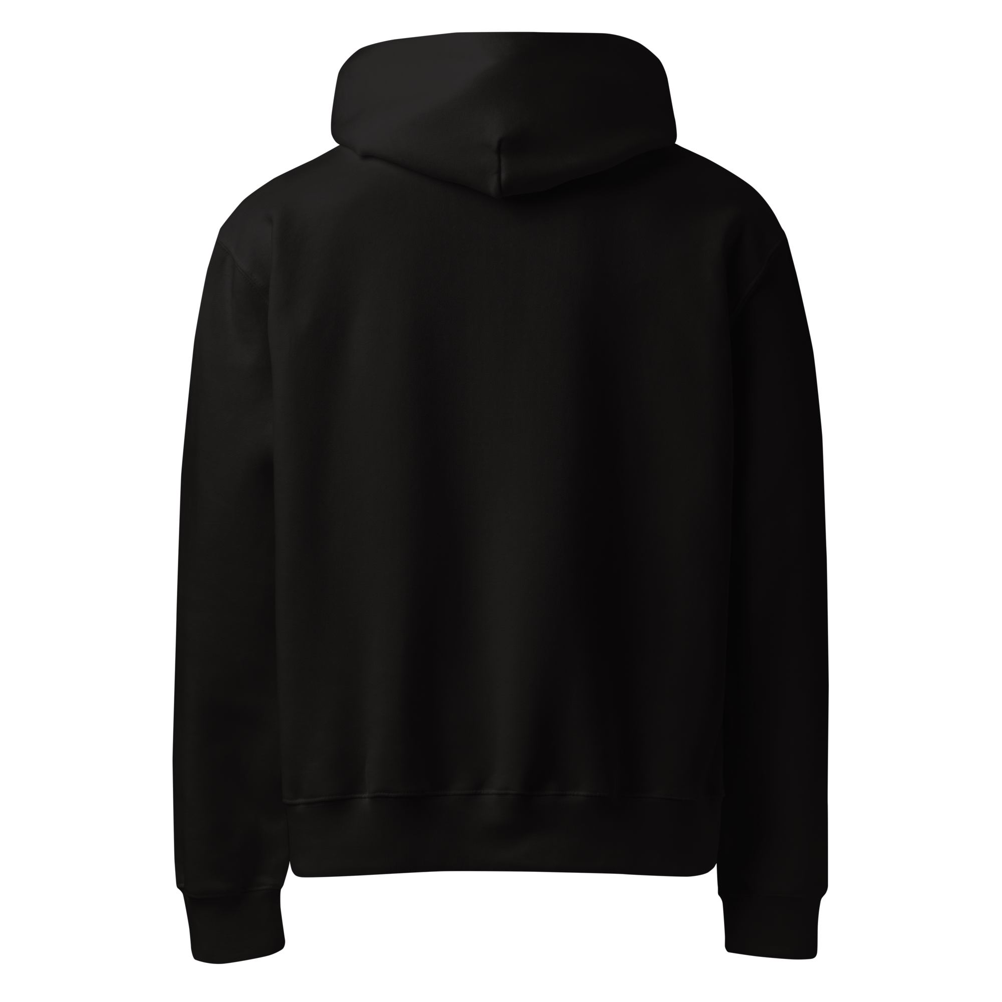 sweat noir oversize homme vue de dos