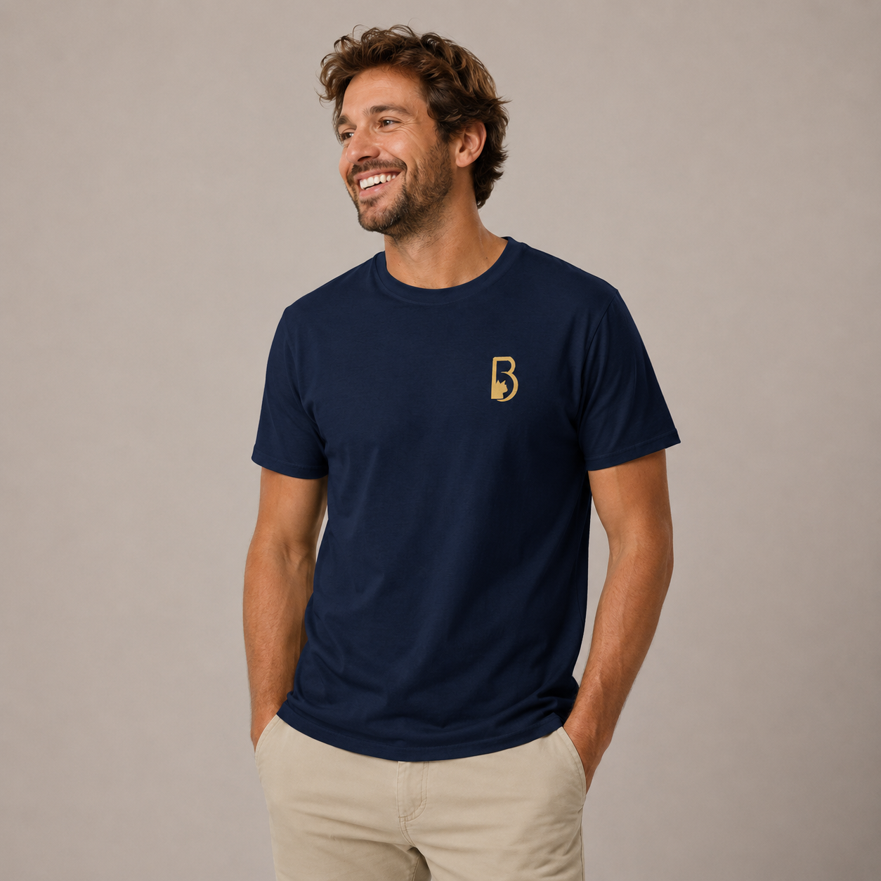 t-shirt bleu homme burpees et croquettes