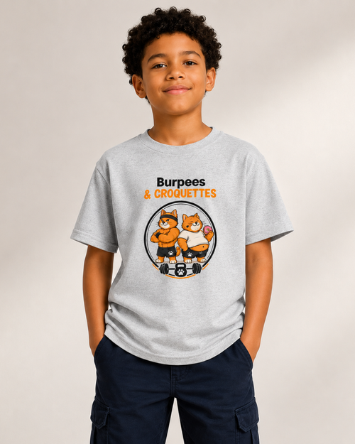 t-shirt enfant sport gris