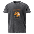t-shirt homme effet délavé noir