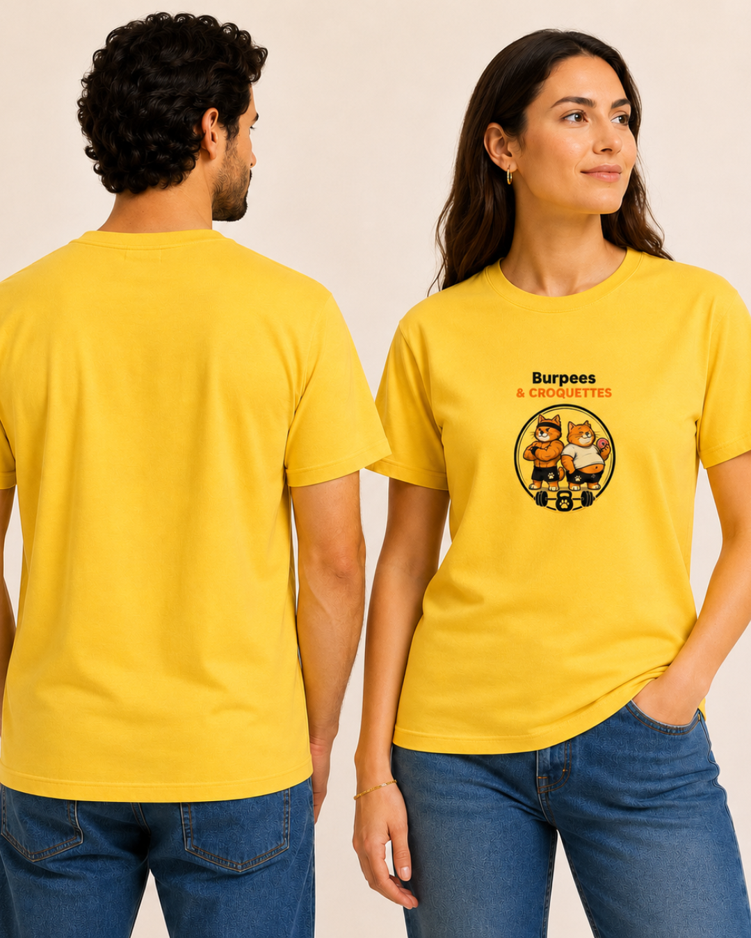 t-shirt mixte burpees et croquettes