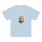 t-shirt sport enfant mixte bleu ciel burpees et croquettes