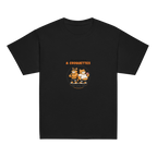 t-shirt sport enfant mixte noir burpees et croquettes