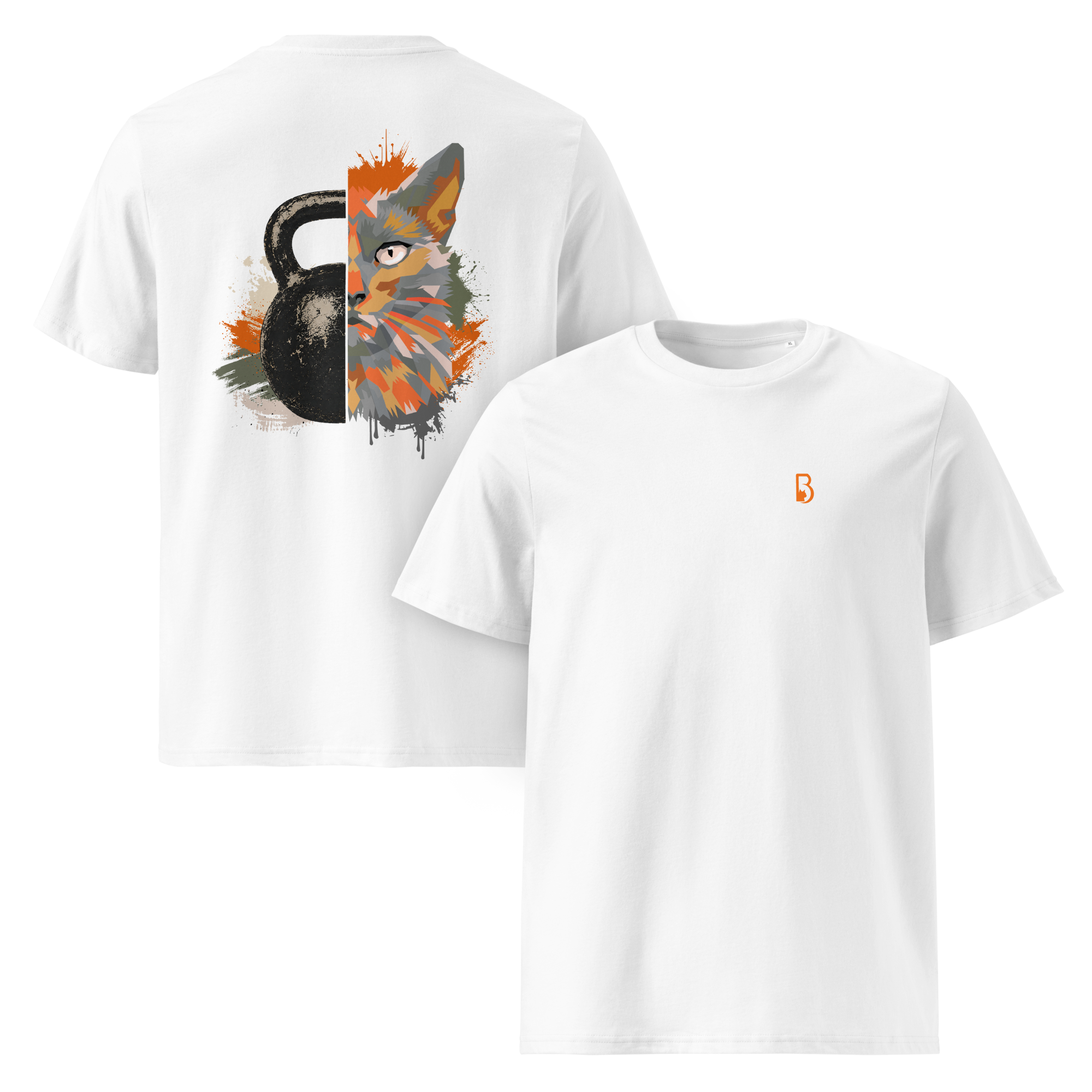 tshirt blanc  homme kettle cat