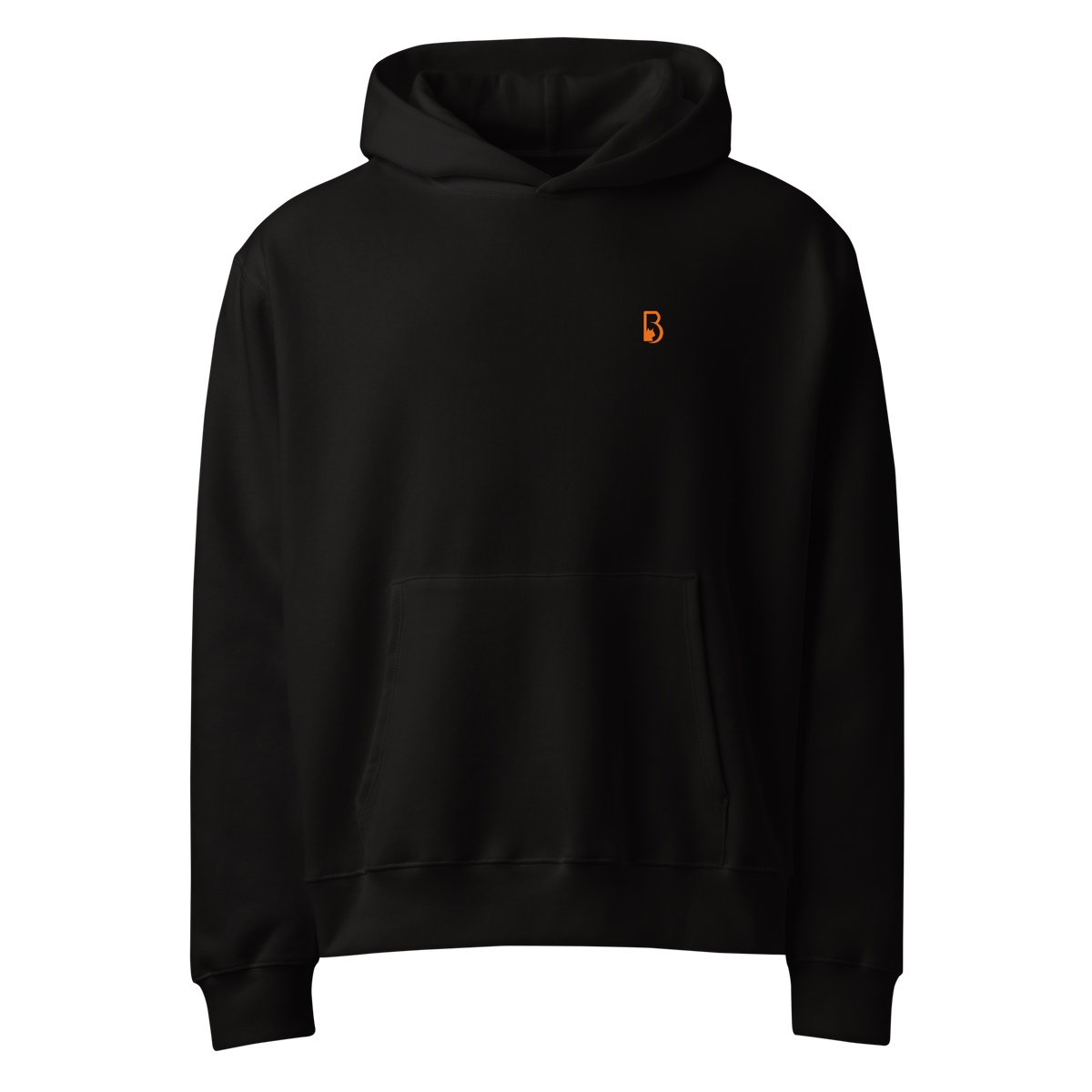 Sweat Hoodie noir Kettle cat