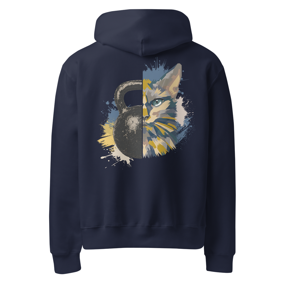Sweat Hoodie Bleu Kettle cat